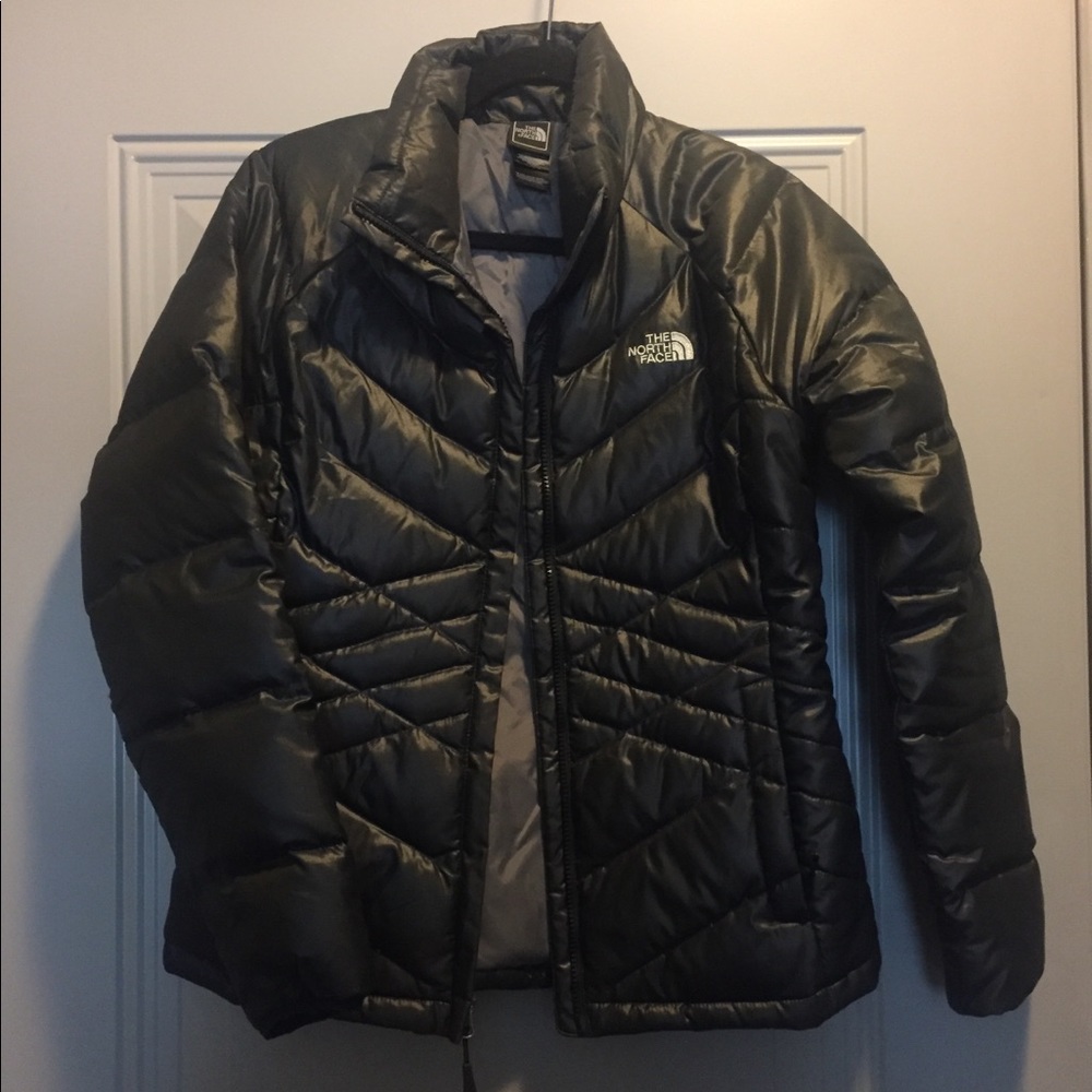 The North Face Black Hoodless Winter Coat